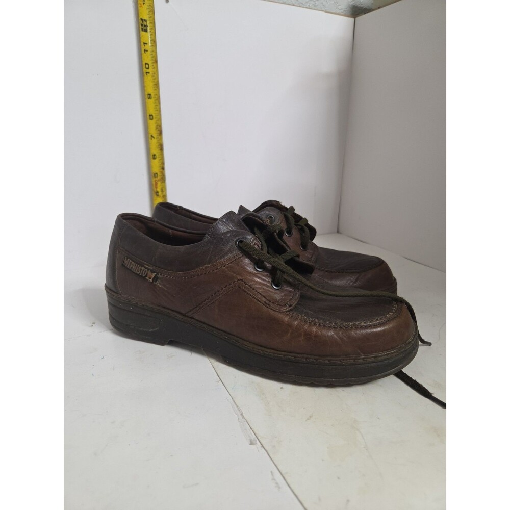 Mephisto Cruiser Mens Brown Leather Walking Shoes Comfort Lace Up Oxfords Size 8